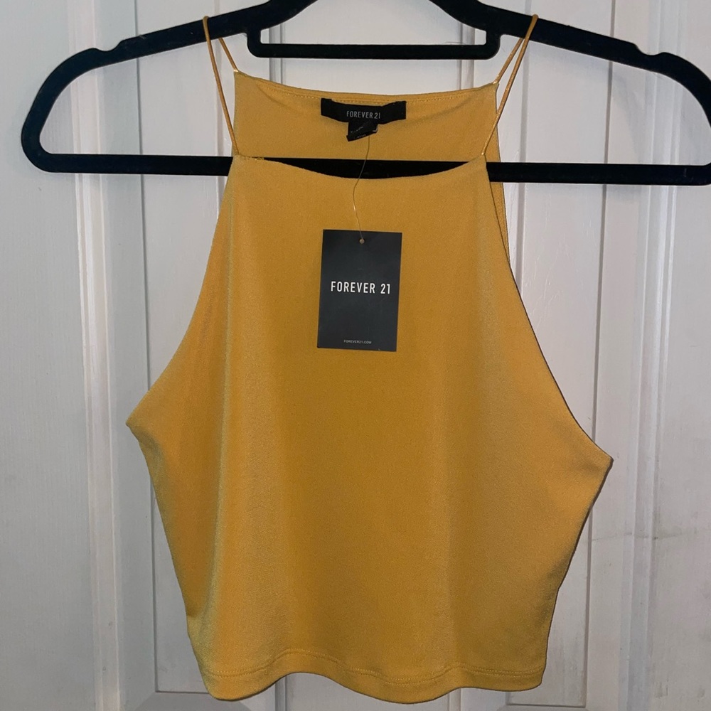 FOREVER 21 SIZE M YELLOW TOP